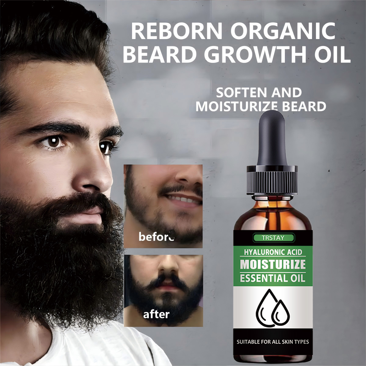 Men'S Grooming Facial - 100% naturale accelera i peli del