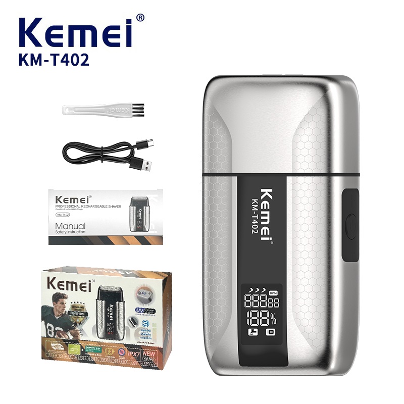 Men'S Grooming Tape - Rasoio Elettrico Professionale Kemei T402 per