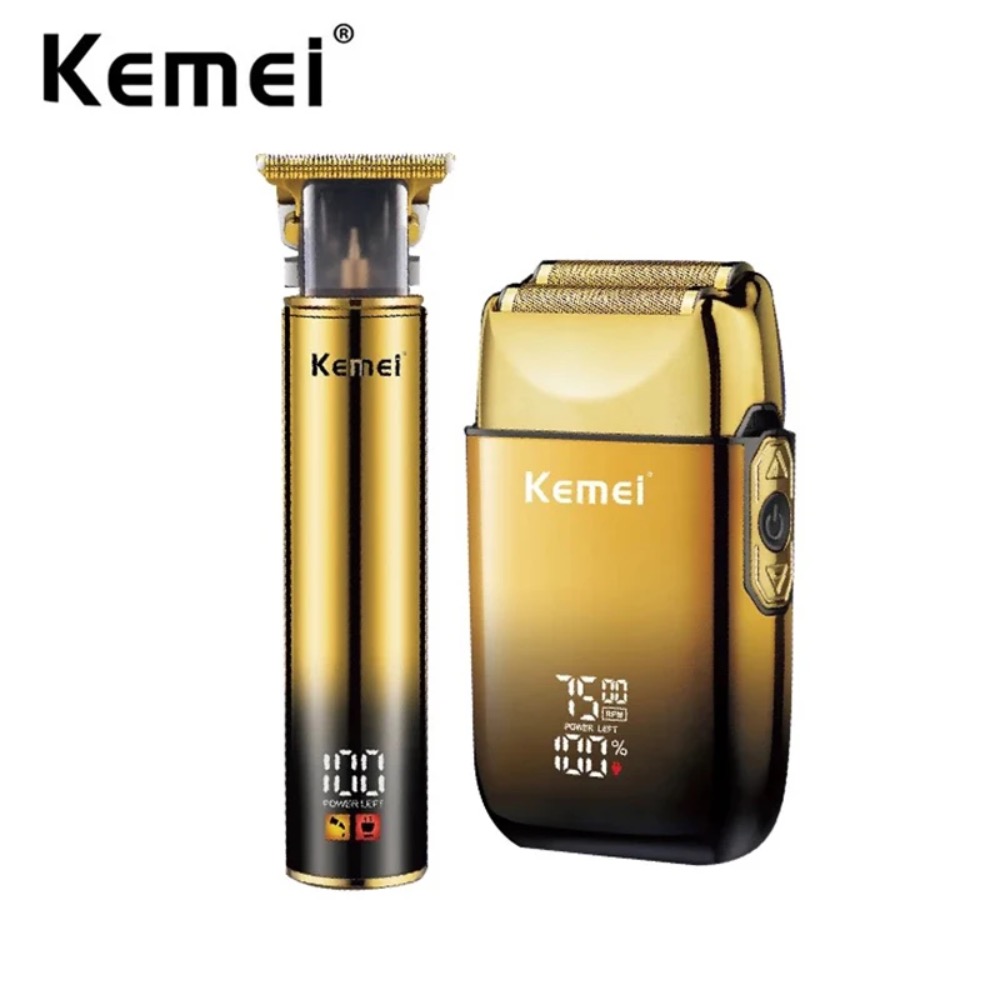 Mens Grooming Barber - Kemei Tagliacapelli Rasoio elettrico Rasoio a