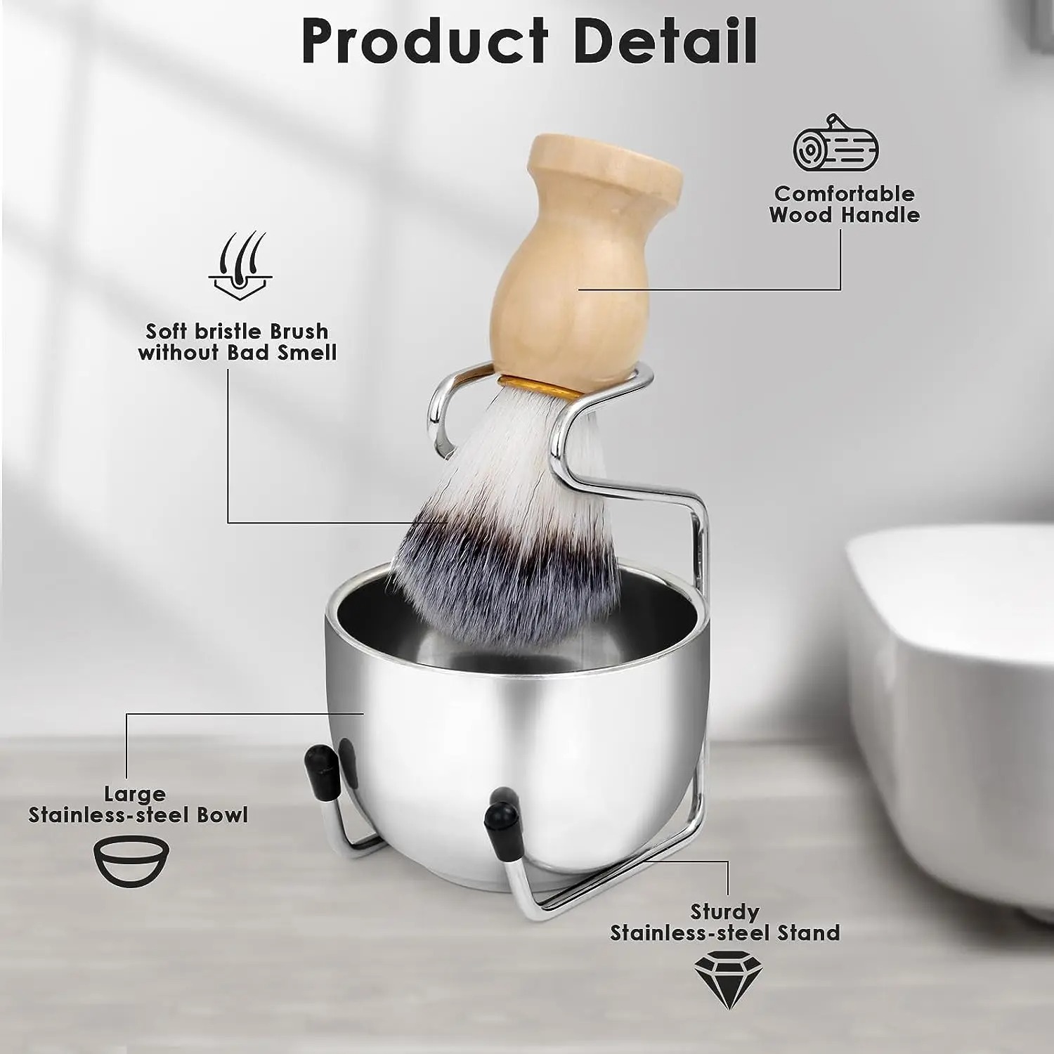 Supporto da barba per tazza as - Shaving Bowl Soap recensione e prezzo