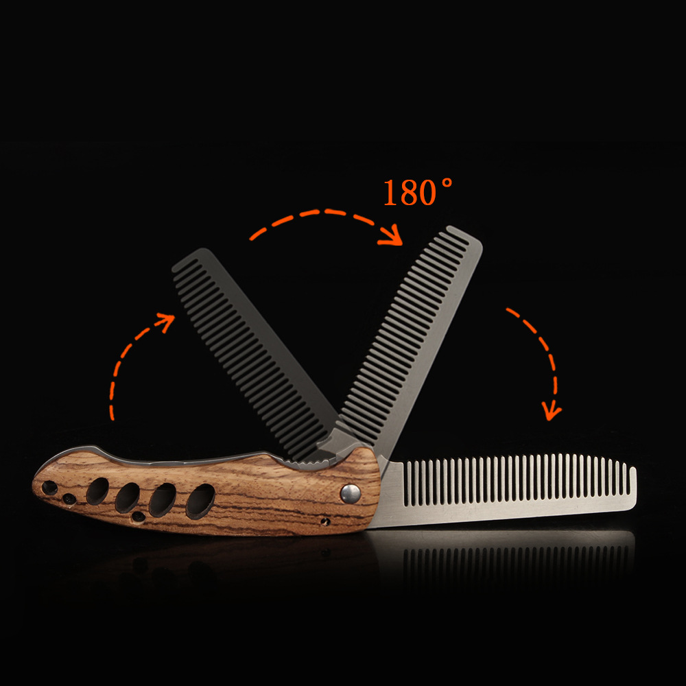 Pettine Pieghevole in Legno Ma - Mens Grooming Barber recensione e prezzo