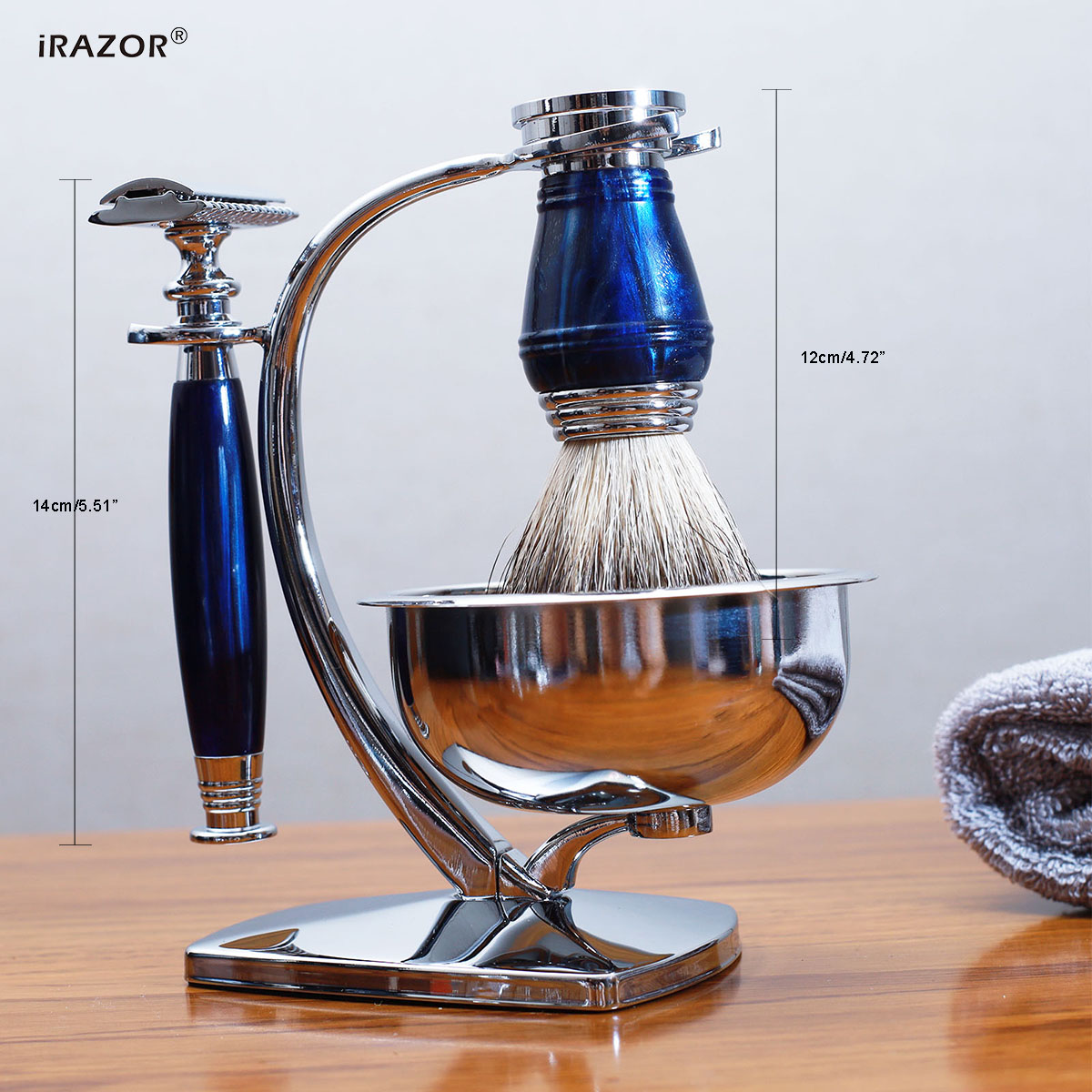iRAZOR Royal Blue - Kit da Bar - Men'S Grooming Set Gift recensione e prezzo
