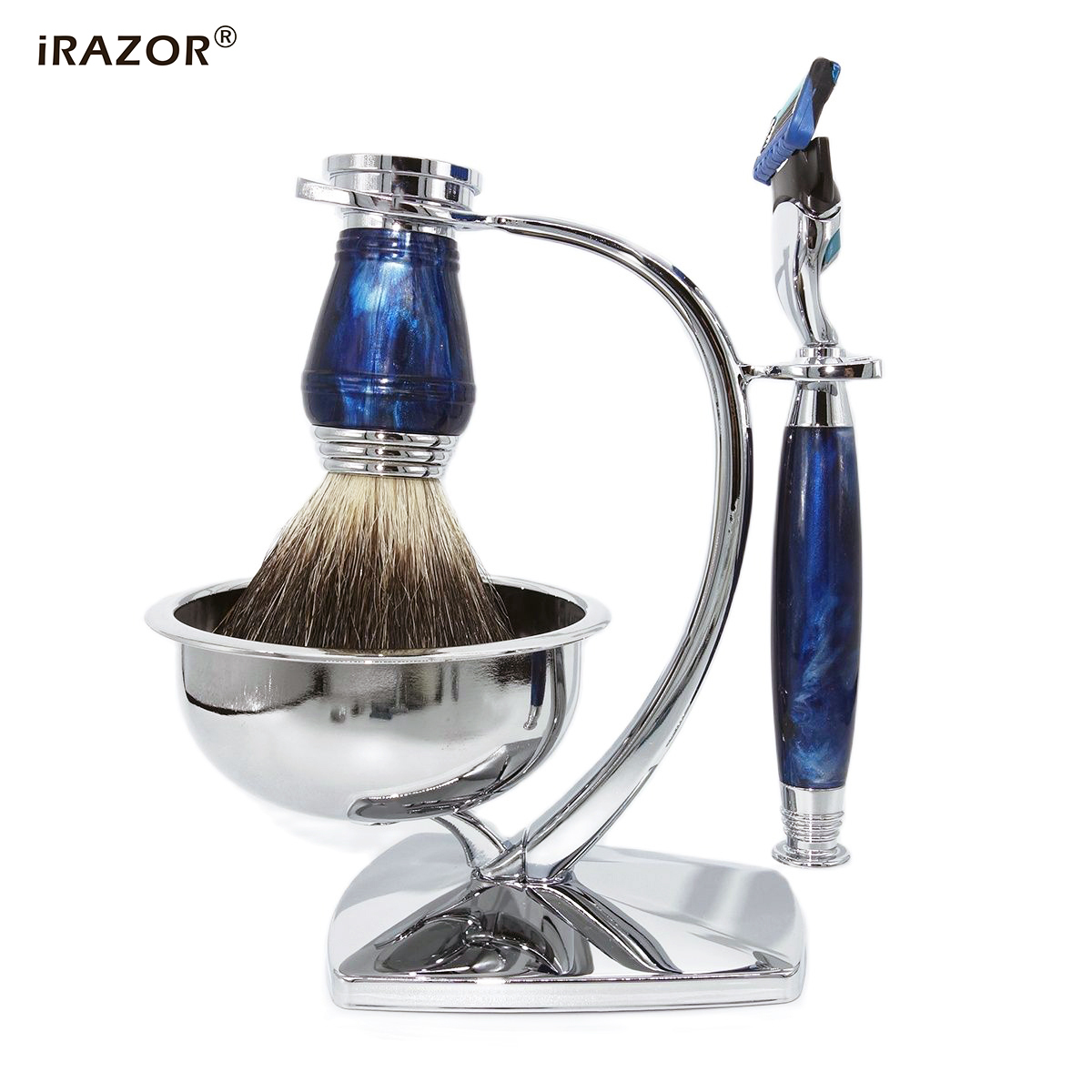 iRAZOR Royal Blue - Kit da Bar - Men'S Grooming Set Gift recensione e prezzo